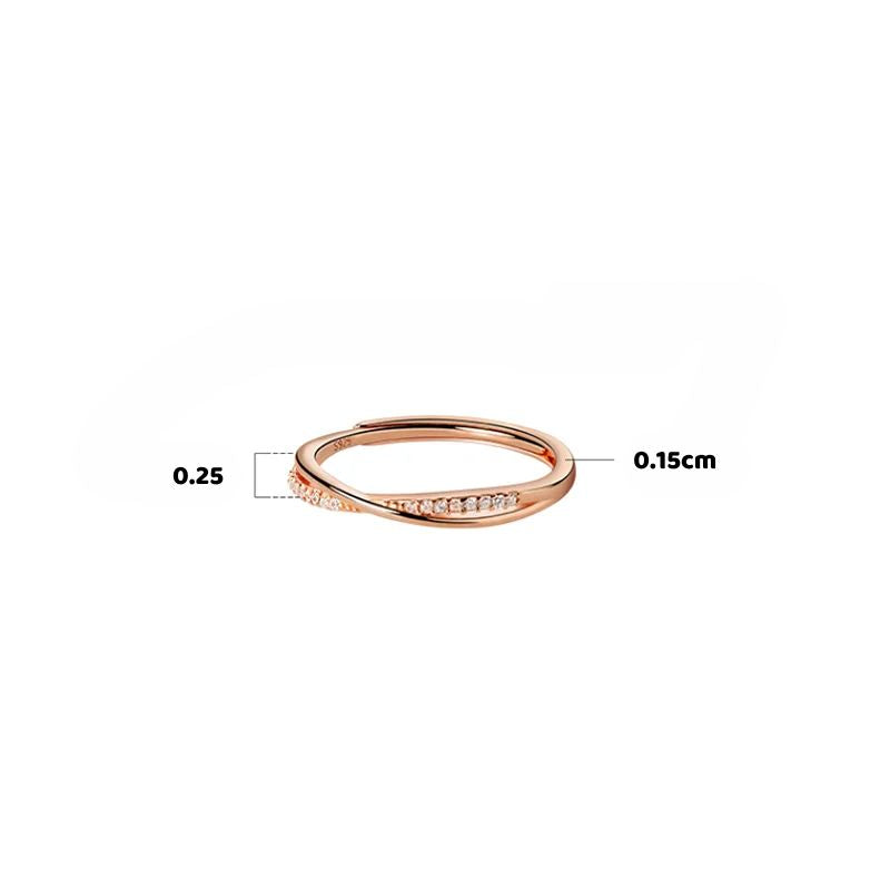 -20% Zirkonia Rosegold Ring Ringe Stella Brillante Jewellery   