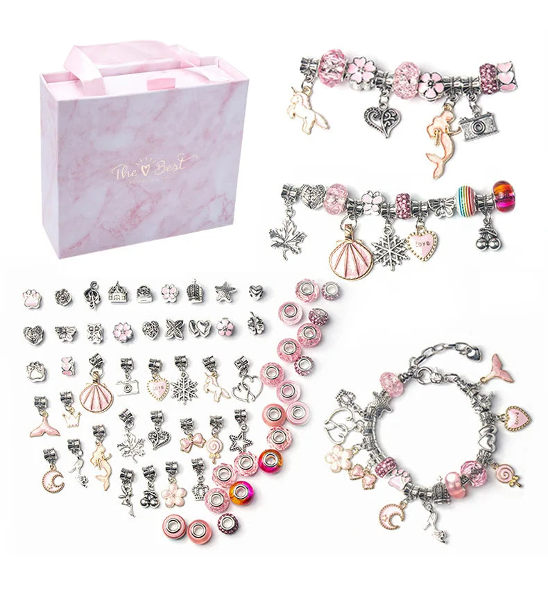 Buntes Charm Armband Bracelets Stella Brillante Jewellery Rosa  