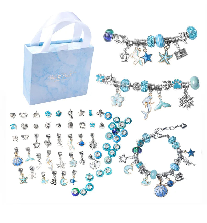 Buntes Charm Armband Bracelets Stella Brillante Jewellery Blau  