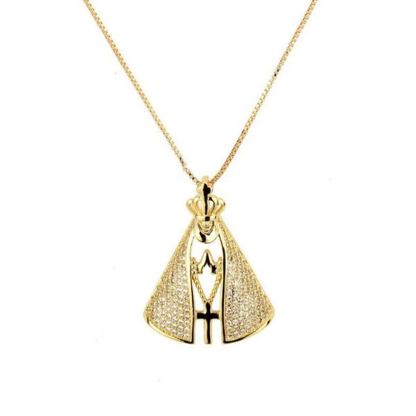 -20% Madonna-Halskette Gold Goldzirkon-Madonna-Halskette Stella Brillante Jewellery Silber  