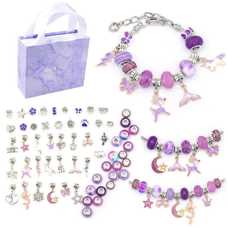 Buntes Charm Armband Bracelets Stella Brillante Jewellery Lila  