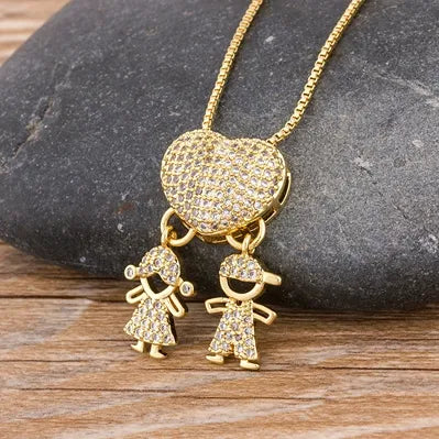 -30% Goldanhänger Herz Goldherz-Anhänger Stella Brillante Jewellery Junge und Mädchen  