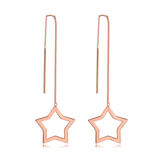 Hängende Sternen Ohrringe 0 Stella Brillante Jewellery Rosé  