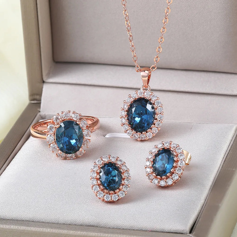 Rose Gold Schmuck-Set Jewelry Sets Stella Brillante Jewellery   