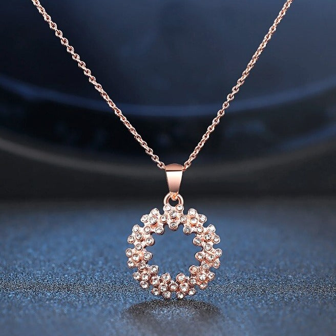 Elegante Blume Zirkonia Halskette 0 Stella Brillante Jewellery   