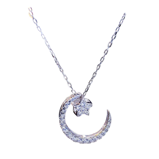 Moon & Star Halskette 0 Stella Brillante Jewellery   