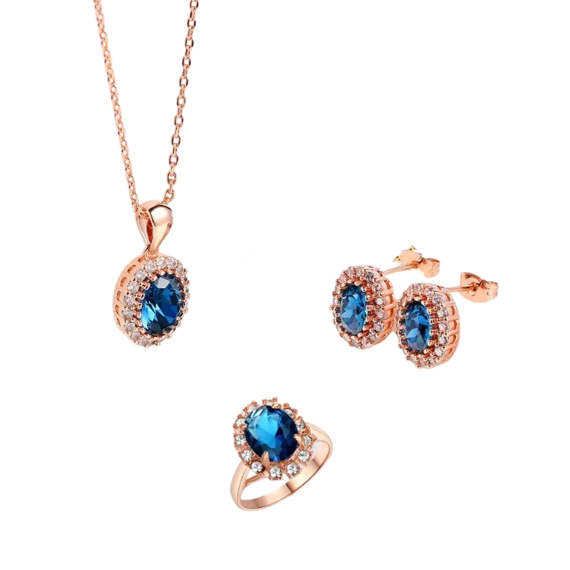 Rose Gold Schmuck-Set Jewelry Sets Stella Brillante Jewellery   