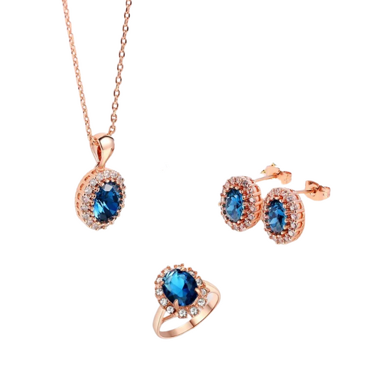 Rose Gold Schmuck-Set Jewelry Sets Stella Brillante Jewellery   