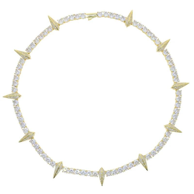 -20% Nieten-Halskette Nieten-Halskette Stella Brillante Jewellery Gold 46CM 