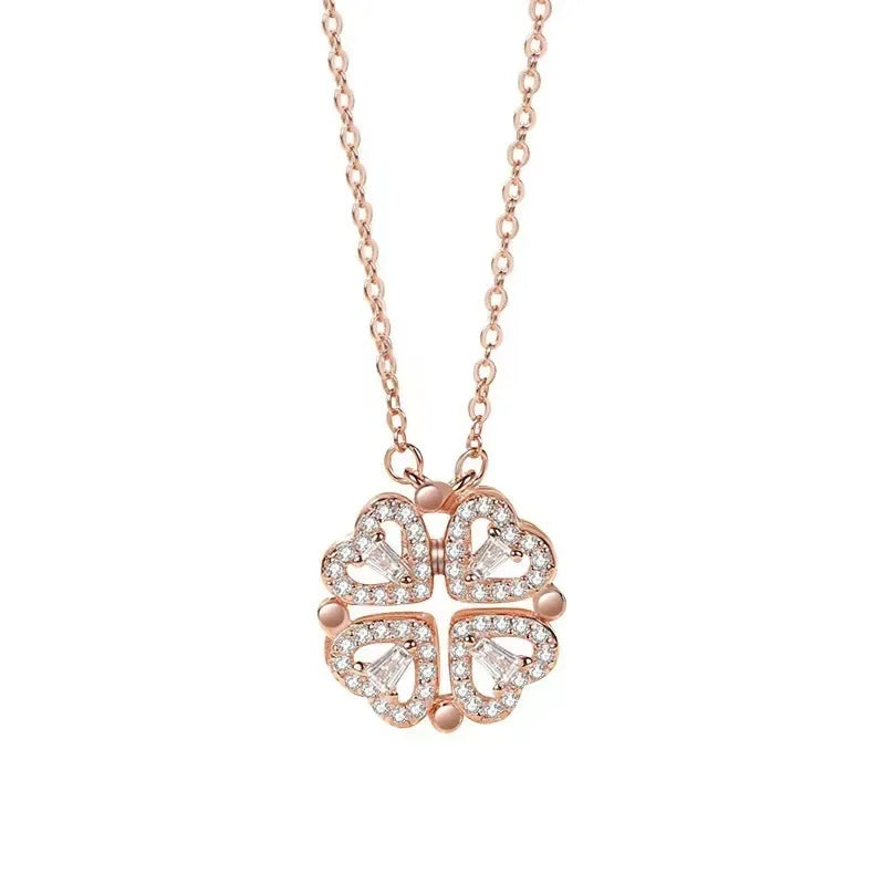 -30% Faltbare Herz-Halskette Faltbare Herz-Halskette Stella Brillante Jewellery Roségold  