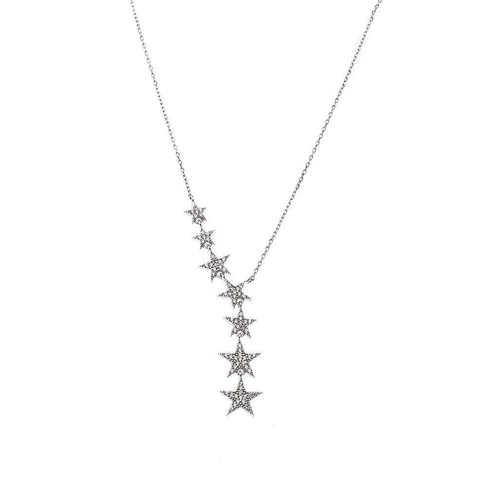 Sterne Halskette 0 Stella Brillante Jewellery Silber  