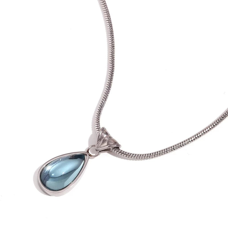 -20% AquaGem Halskette Necklaces Stella Brillante Jewellery Silber  