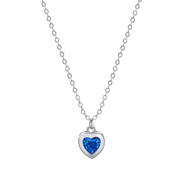 Sweet Heart Halskette Halsketten Stella Brillante Jewellery Blau  