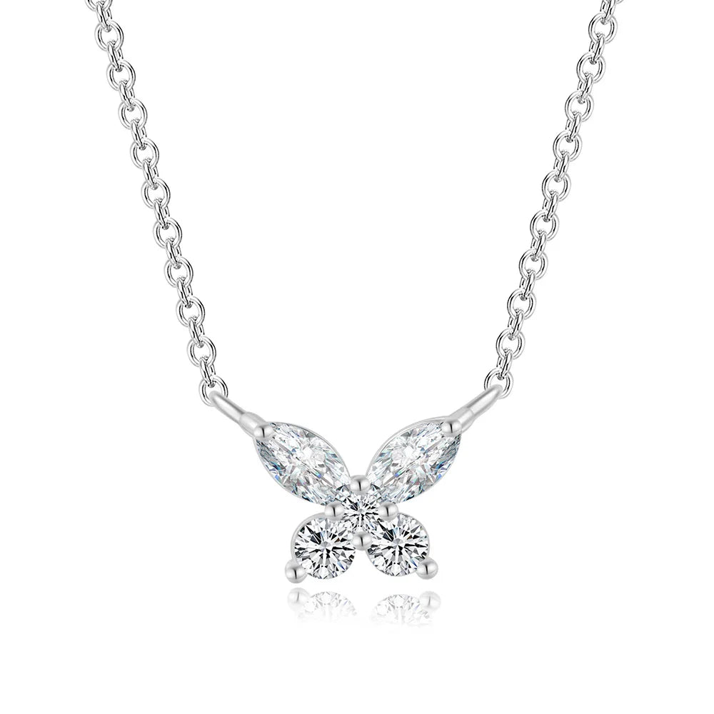 -30% Schmetterling Halskette Halsketten Stella Brillante Jewellery Silber  