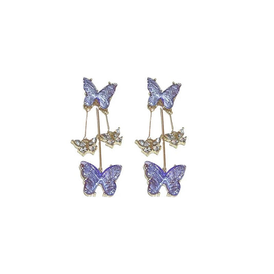 Schmetterling Ohrringe - Gold Earrings Stella Brillante Jewellery   