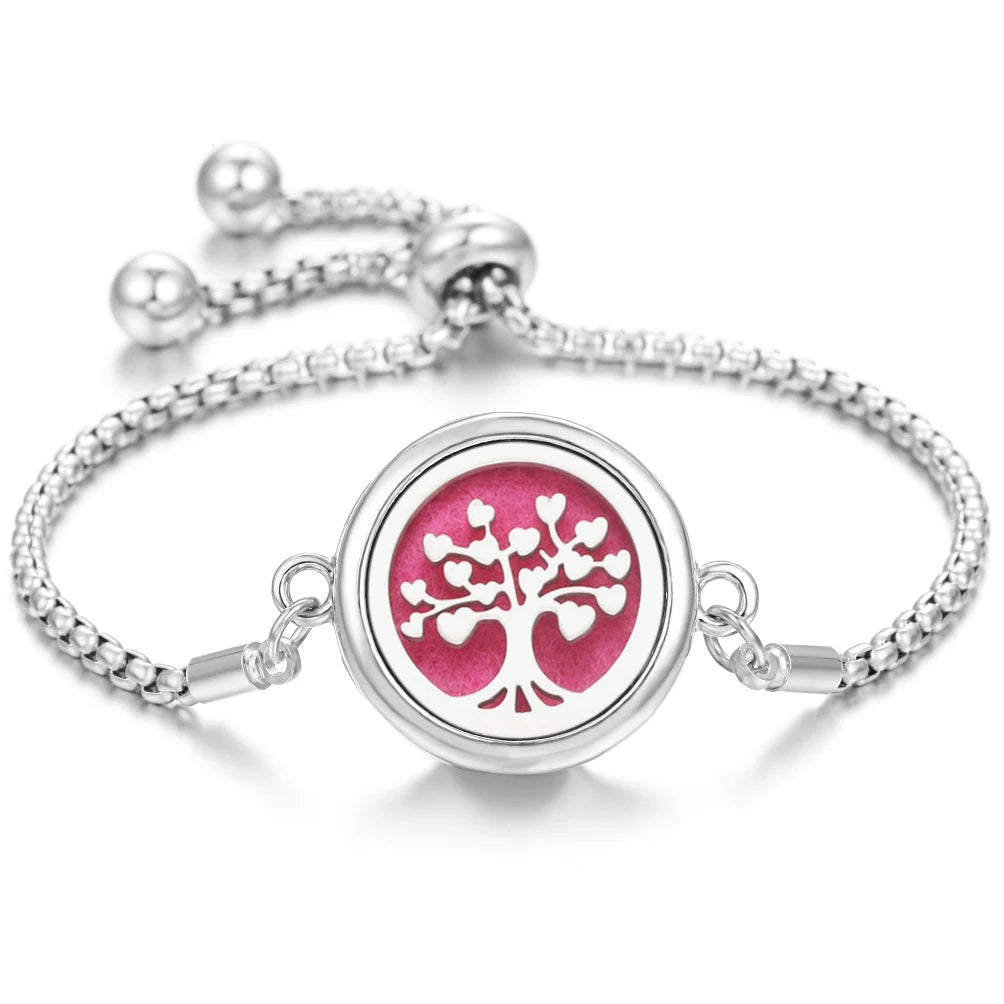 -20% Herz Aroma Lebensbaum Armband Herz-Aromatherapie-Armband Stella Brillante Jewellery Rosa  