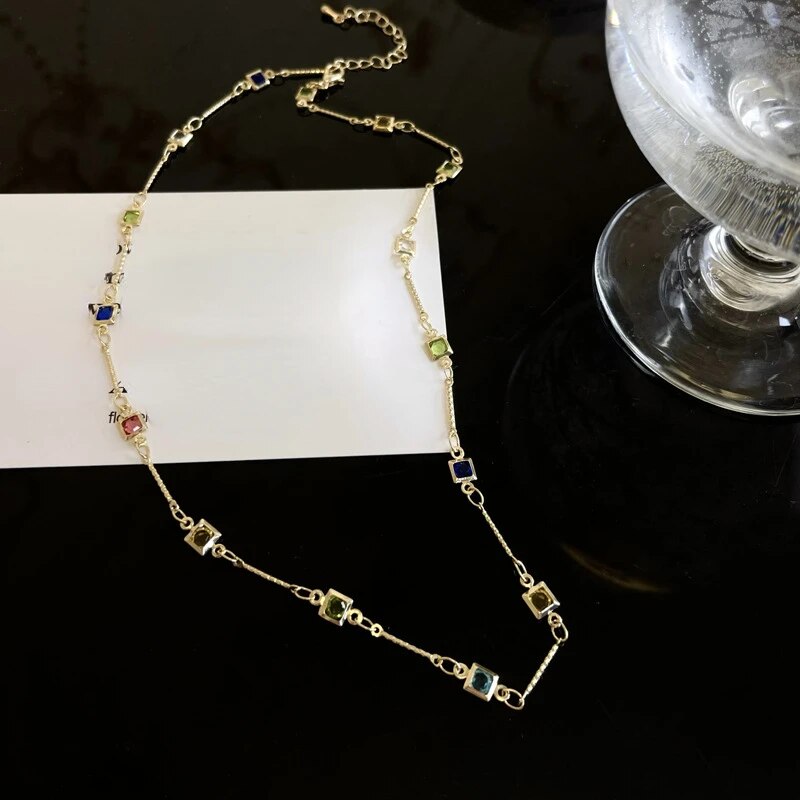 Glas Halskette Necklaces Stella Brillante Jewellery Gold  