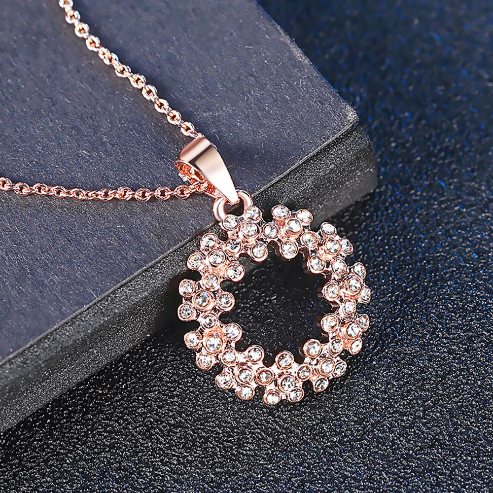 Elegante Blume Zirkonia Halskette 0 Stella Brillante Jewellery   