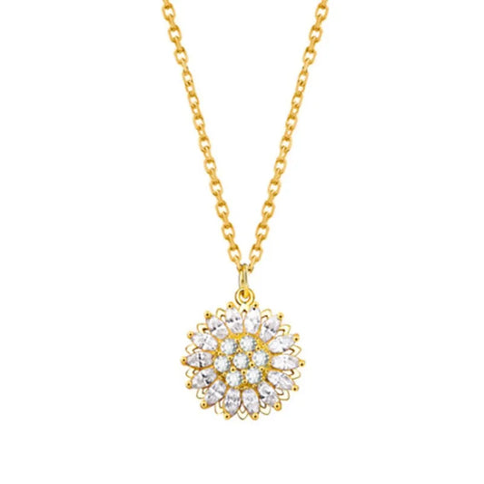 -20% Sonnenblumen Halskette Drehbare Sonnenblumen-Halskette Stella Brillante Jewellery   