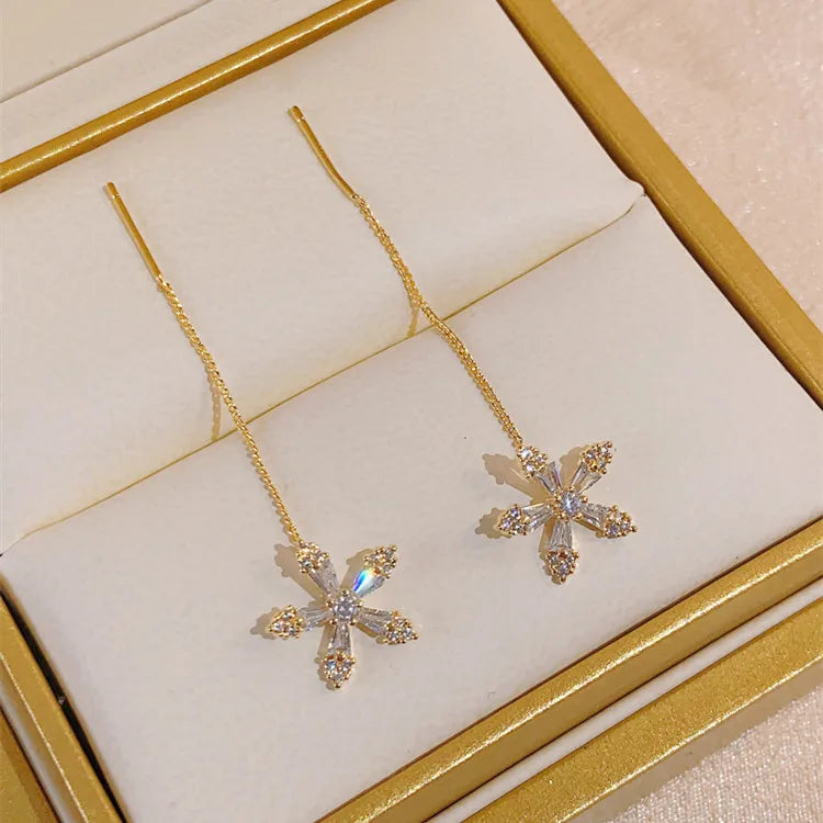 -20% Blumen Ohrringe hängend Blume Quaste Ohrringe Stella Brillante Jewellery Gold  