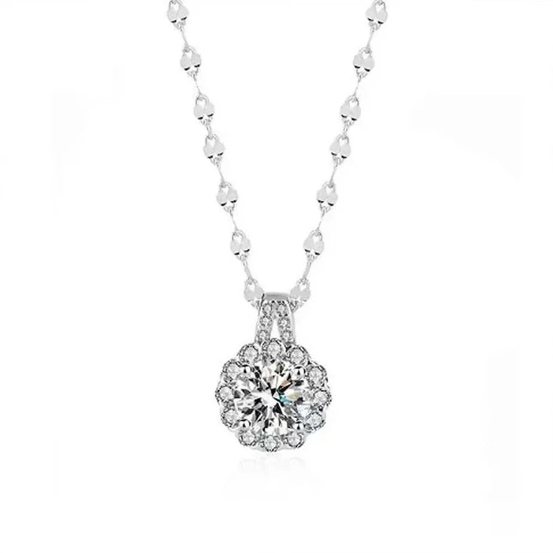 -30% Blumen Kette Halsketten Stella Brillante Jewellery Silber  