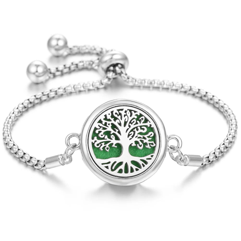 -20% Herz Aroma Lebensbaum Armband Herz-Aromatherapie-Armband Stella Brillante Jewellery Grün  