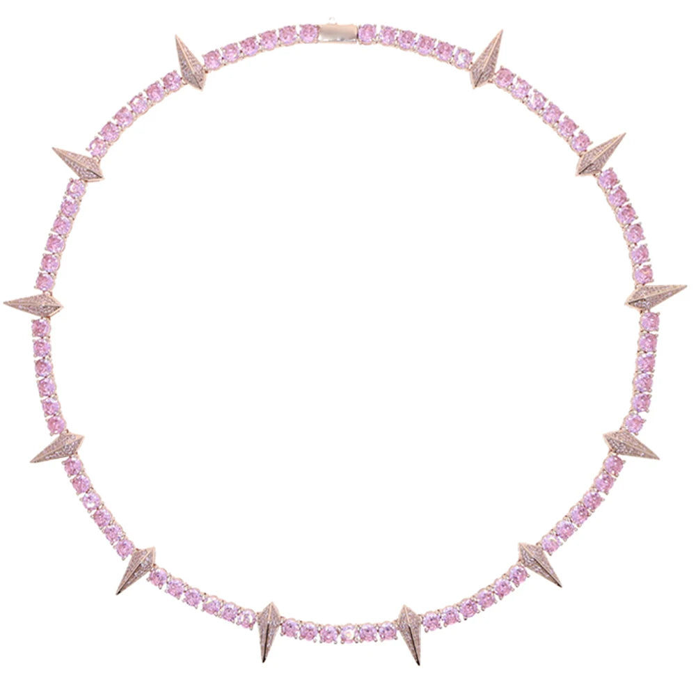 -20% Nieten-Halskette Nieten-Halskette Stella Brillante Jewellery Roségold Rosa 46CM 