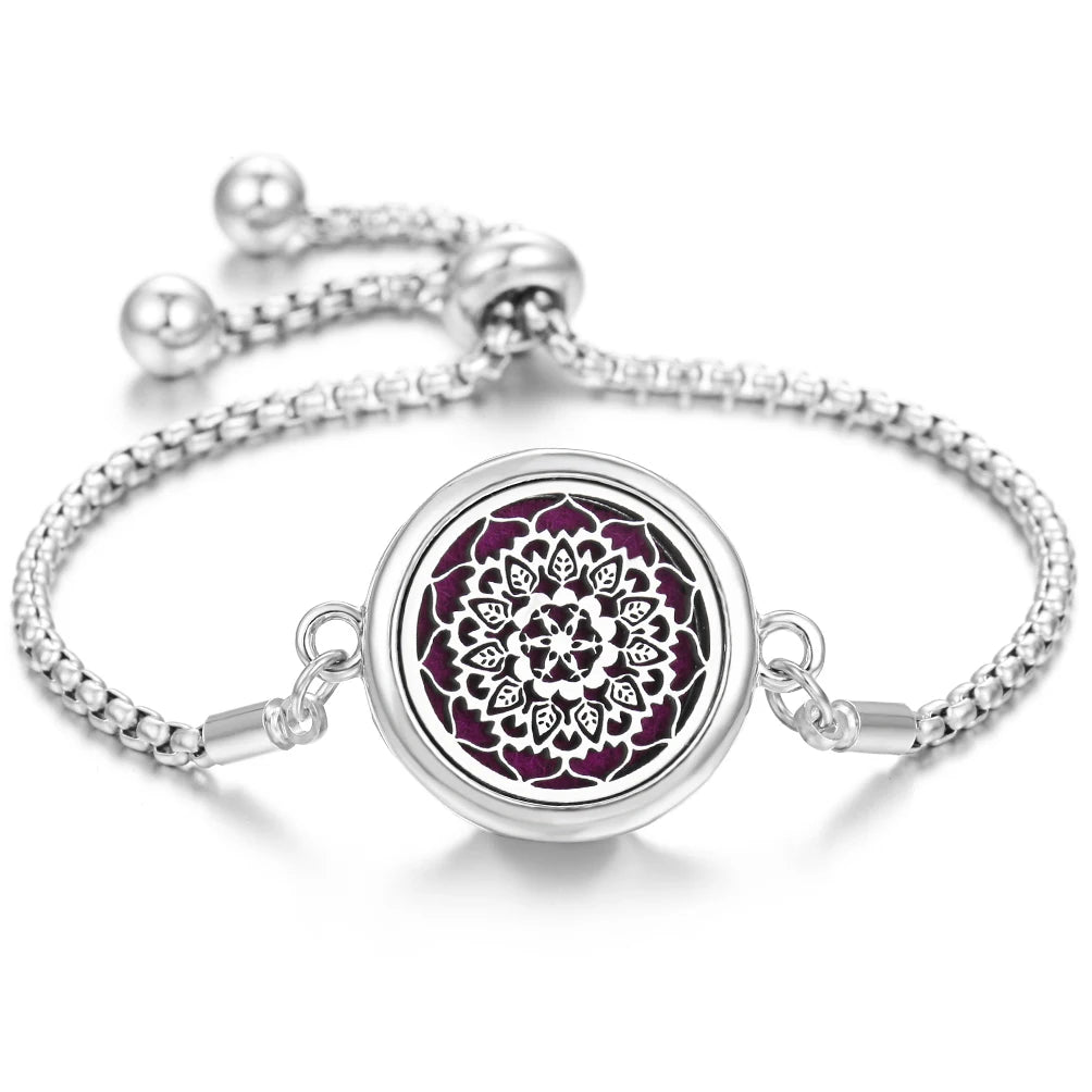 -20% Herz Aroma Lebensbaum Armband Herz-Aromatherapie-Armband Stella Brillante Jewellery Lila  