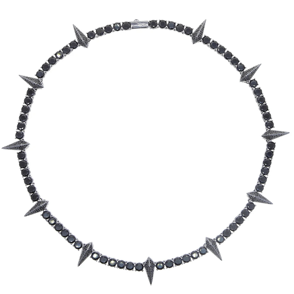 -20% Nieten-Halskette Nieten-Halskette Stella Brillante Jewellery Schwarz 46CM 