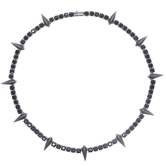 -20% Nieten-Halskette Nieten-Halskette Stella Brillante Jewellery Schwarz 46CM 