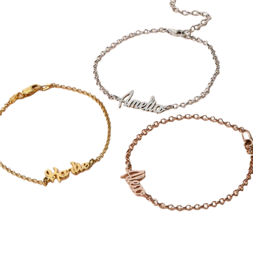 Personalisierte Namen-Fusskette Anklets Stella Brillante Jewellery   