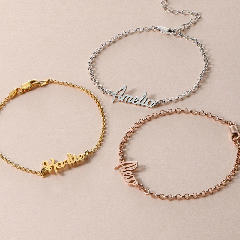 Personalisierte Namen-Fusskette Anklets Stella Brillante Jewellery   