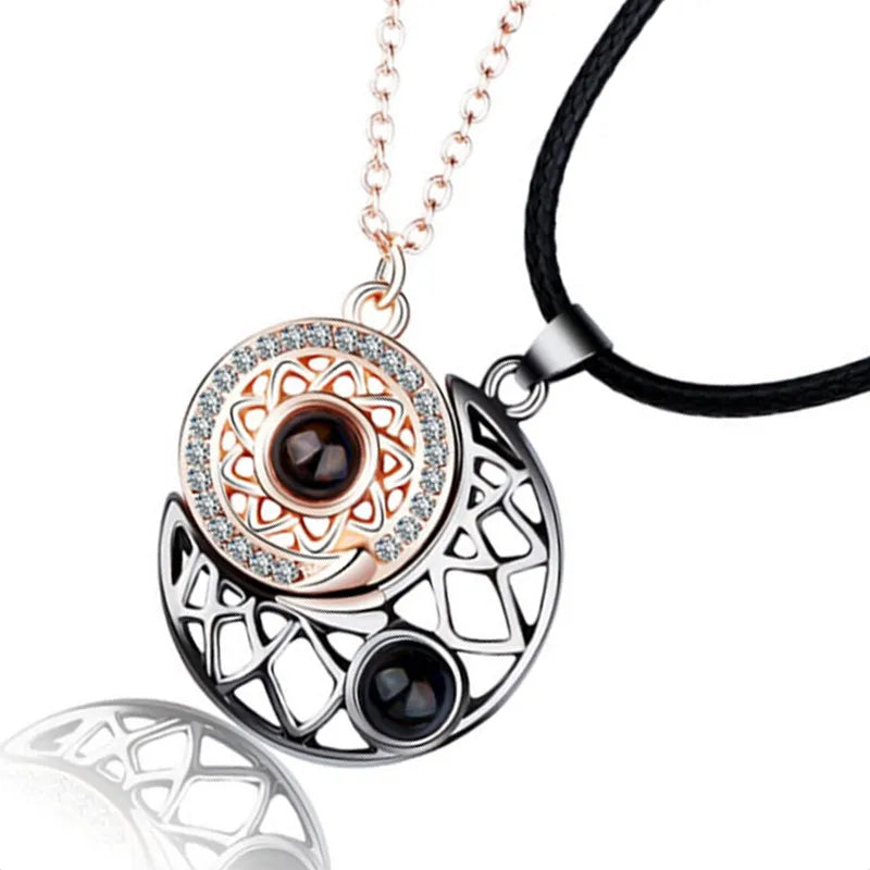 LingoLove Halsketten Necklace Stella Brillante Jewellery Schwarz  